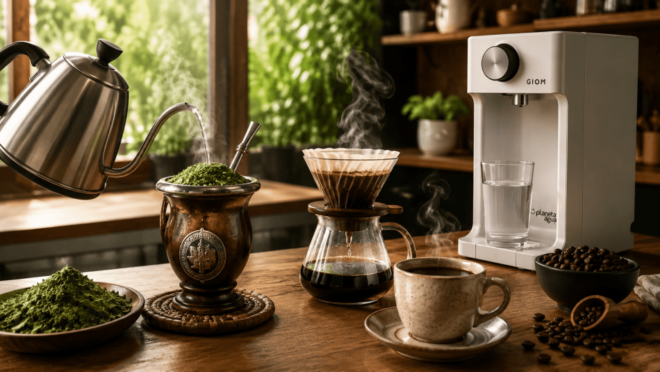 Água filtrada no chimarrão e no café: faça a diferença